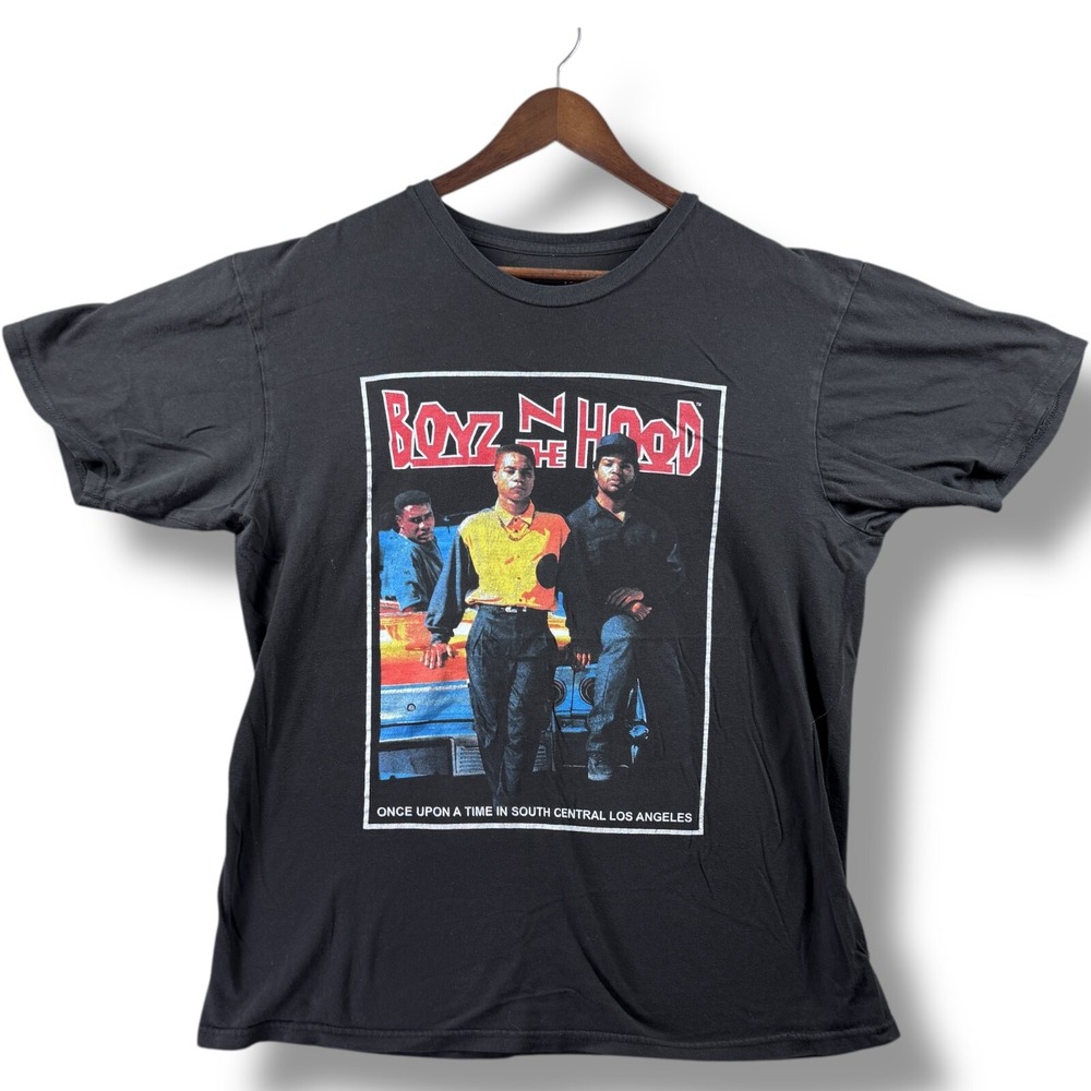 Boyz N the Hood Movie Poster Graphic T Shirt Mens XL Black Philcos Hip Hop Rap